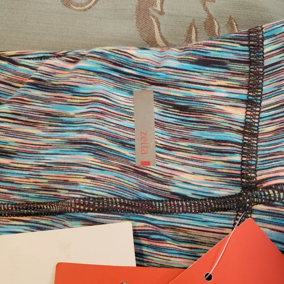 Zella Live-In Streamline Capri Athletic Leggings Grey Slate Multi Women Small - Picture 8 of 12